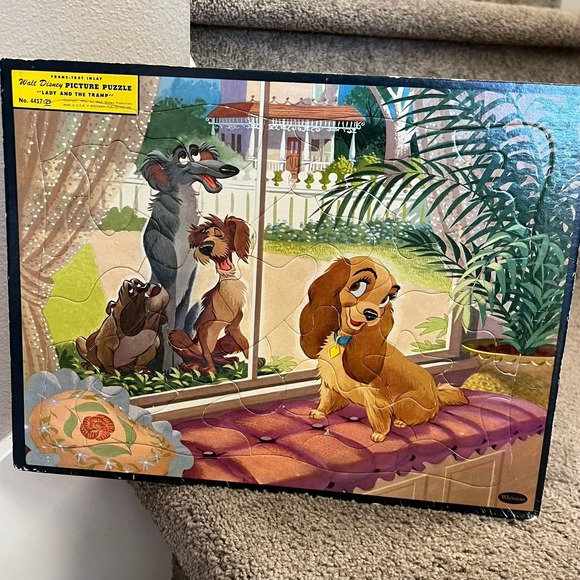 Other - Vintage Disney Lady and the Tramp Whitman Tray Puzzle 1954